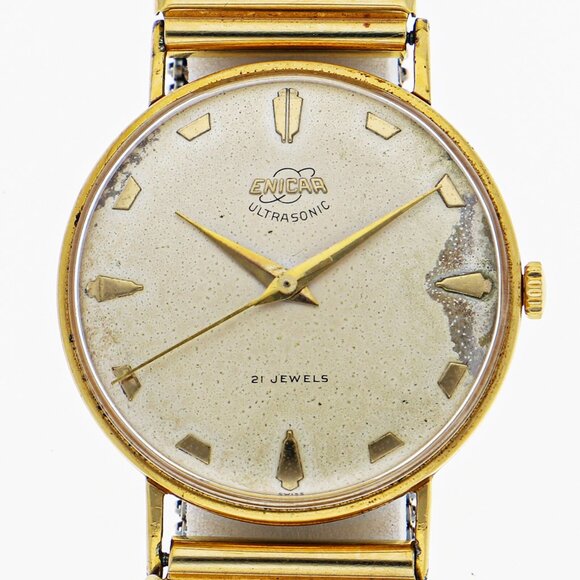 Enika Watches Stainless Steel/Gold Plated Hand Winding